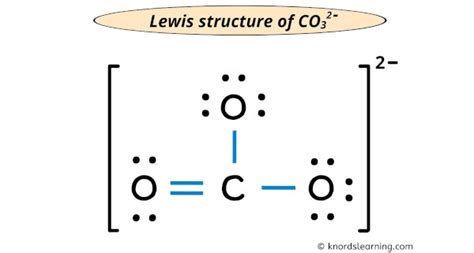 How To Draw The Lewis Structure of CO3 2.